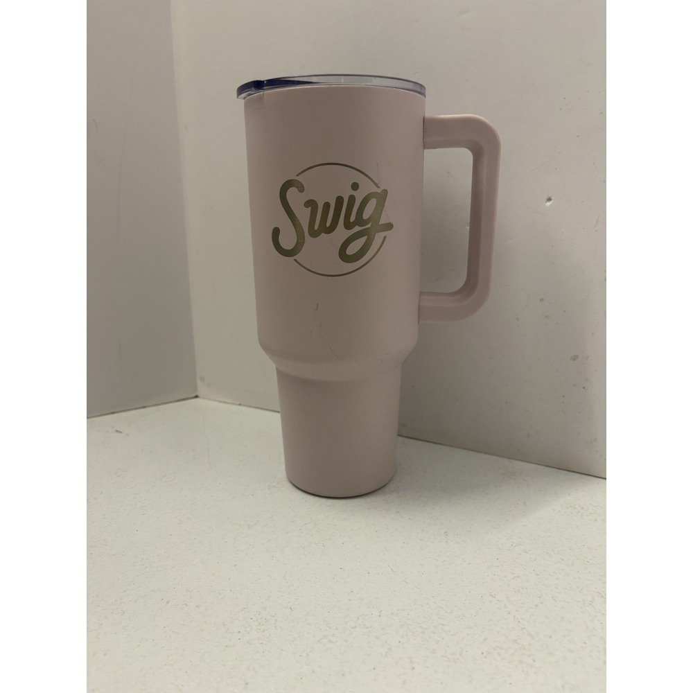Swig 44oz Triple Insulated Stainless Steel Tumbler with Handle Beige Pink